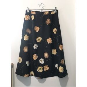 Flower print skirt
